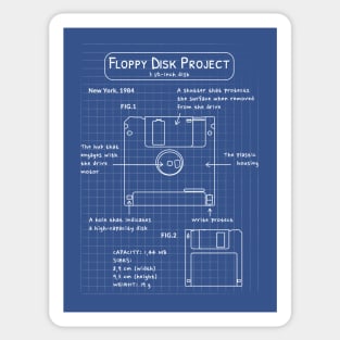 Floppy Disk Project Sticker